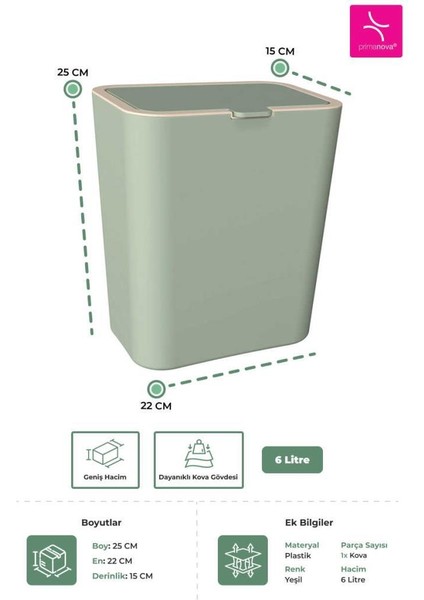 Flıp Çöp Kovası Yeşil modelleri