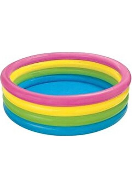 Intex Sunset 4 Boğumlu Şişme Havuz 168x46 cm Eğlenceli Renkler ile Yaz Keyfi fiyatları