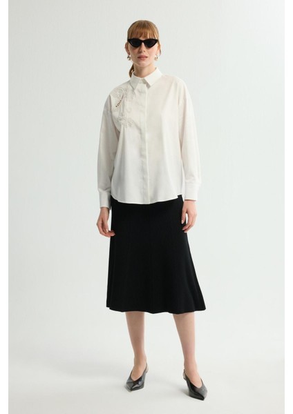 Nakışlı Gömlek Kemik 130L9280007 modelleri