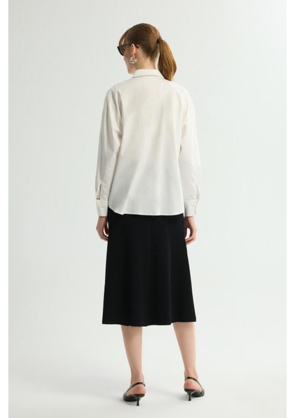 Nakışlı Gömlek Kemik 130L9280007 indirimleri