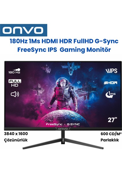 27'' 1 Ms Full Hd IPS 180 Hz Oyuncu Monitörü fiyatları