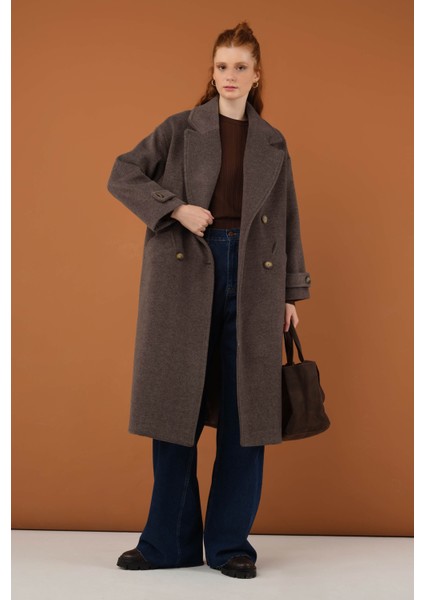 Kolu Apolet Detaylı Kaban Kahve