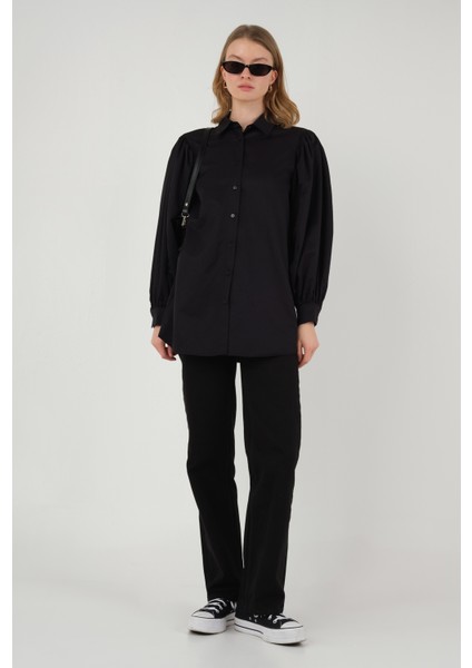 Balon Kol Gömlek Siyah indirimleri