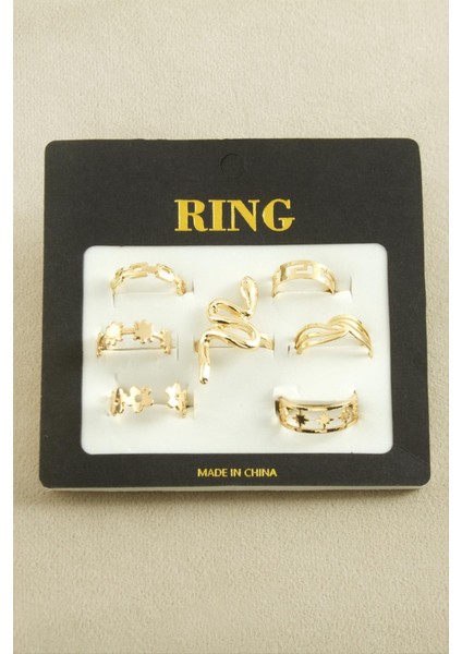 7 Adet Lüks Eklem Yüzük