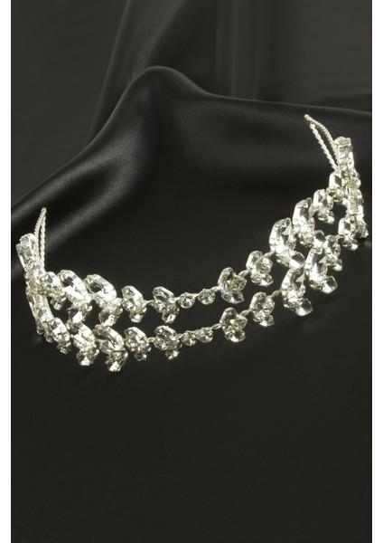 Kristal Taşlı Eğilebilir Saç Aksesuarı