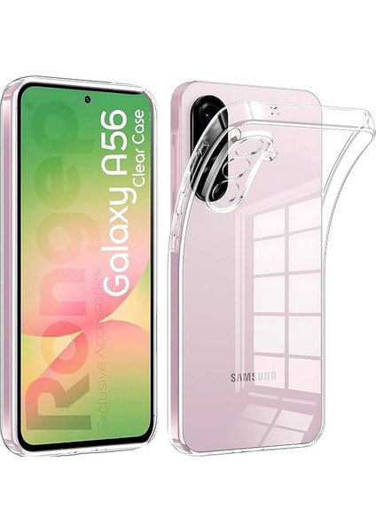 Samsung Galaxy A56 Için Şeffaf Telefon Kılıfı Kamera Yükseltili Esnek ve Hafif Tasarımlı Galaxy A56 Kılıfı Darbelere ve Çizilmeye Karşı Dayanıklı Telefonu Tam Kaplayan Koruyucu A56 Kılıf