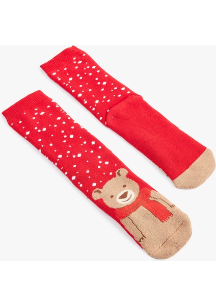 Yılbaşı Temalı Pamuklu Soket Havlu Çorap fiyatları