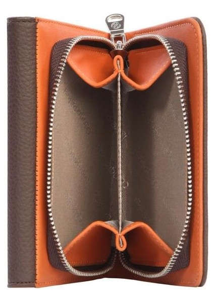 Küçük Boy Mıknatıslı Kadın Cüzdan/portföy – 65297 - Kahve/kiremit fiyatları