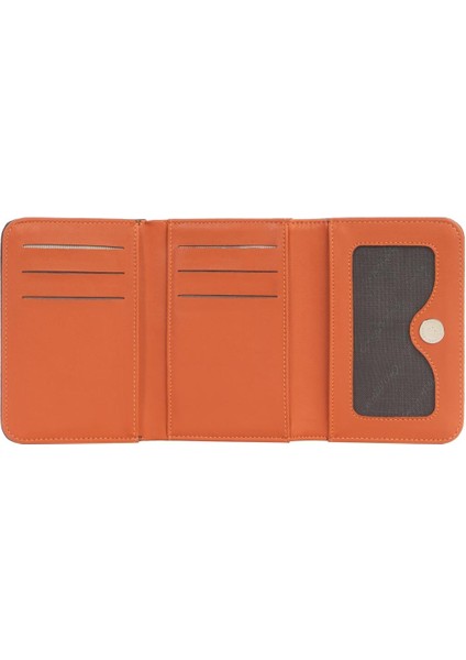 Küçük Boy Mıknatıslı Kadın Cüzdan/portföy – 65297 - Kahve/kiremit modelleri