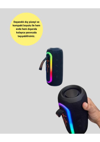 Taşınabilir Şarjlı Bluetooth Hoparlör Güçlü Bas fiyatları