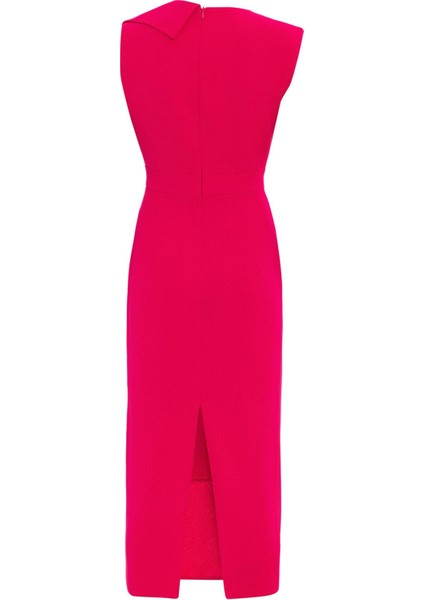 Kol Detaylı Midi Elbise 26W40822