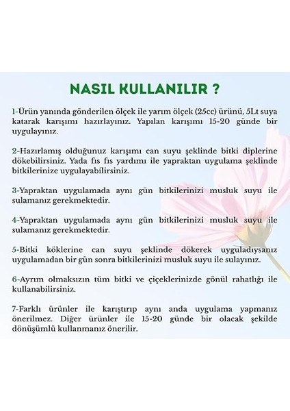 Açan Süs Bitkileri Için Can Suyu Bitki Besini Organik Sıvı Bitki Gübresi 1000ML fiyatları