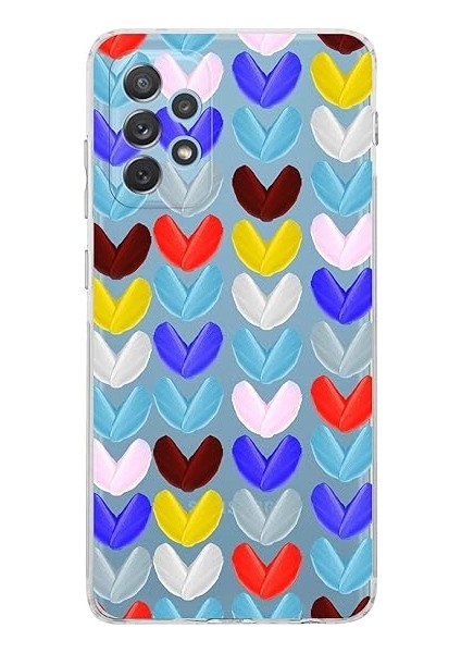 Samsung Galaxy A23 ile Uyumlu Water Color 1 Kamera Korumalı Şeffaf Kılıf