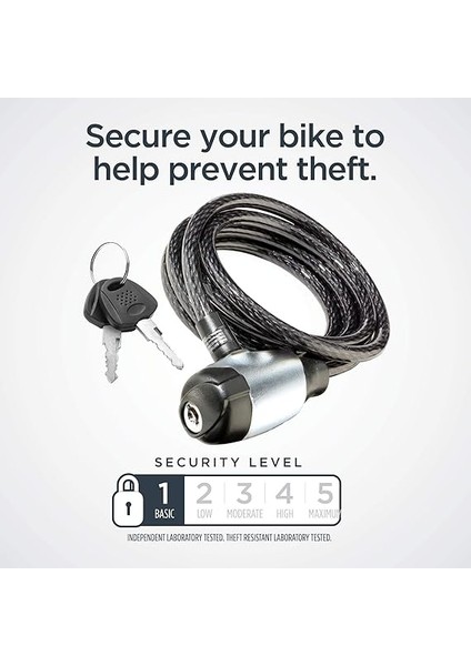 Hırsızlığa Karşı Güvenlik Kilidi, Güvenlik Kademeleri 1 – 5, Anahtar ve Kombinasyon Olanakları, Çeşitli Uzunluklarda fiyatları