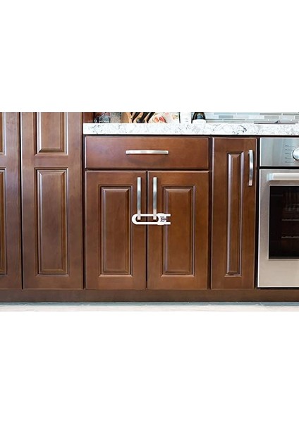 4 Adet Çocuk Koruma Kilidi - Slide Dolap Çekmece Kilidi Sürgülü Kilit fırsatları