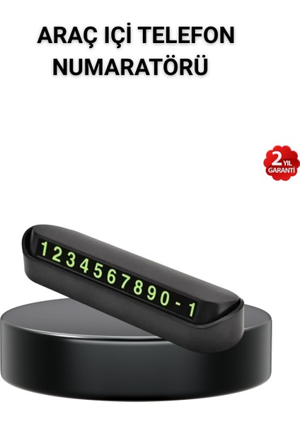 Alüminyum Kasa Gri Çevirmeli Araç Içi Telefon Numaratörü