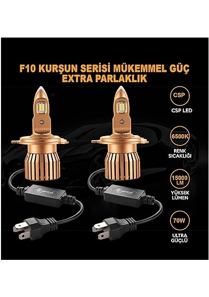 H4 F10 Kurşun Serisi LED Xenon Far Ampulü fiyatları