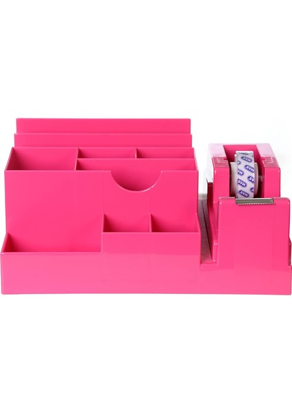 Pembe Masaüstü Organizer Seti
