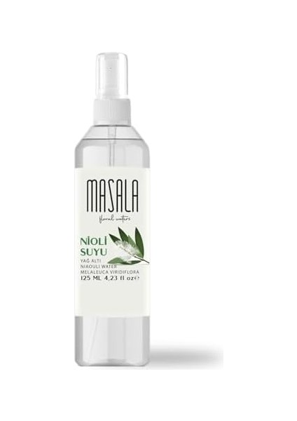 Masala Saf Nioli Suyu 125 ML%100 Doğal Yağlı Hidrosol - Tonik Niaouli Water Hydrosol Tonic