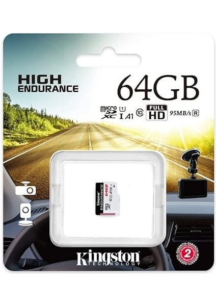 High-Endurance 64GB Microsd Hafıza Kartı SDCE/64GB 95MB/S - 30MB/S Kadar Okuma Yazma Kameralar, Araç Kameraları Için fiyatları