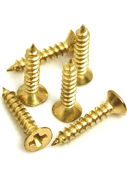 Klips, Menteşe, Ayak, Ağaç, Sunta Vidası 3X13 mm - Sarı 100 Adet (800800)