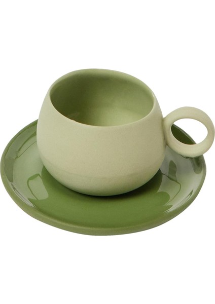 Golf Açık Yeşil Kahve Fincan Takımı