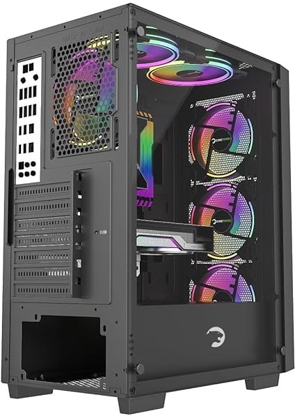 Power Flex 4 * 120MM Argb Fan Temperli Cam Atx Gaming Mesh Kasa fırsatları