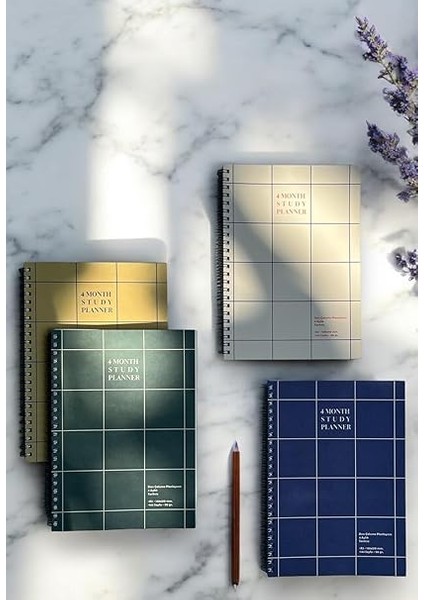 Tanıtım 4 Aylık Spiralli Tarihsiz Ders Çalışma Planlayıcısı, A5 Boyutu (Sarı) fiyatları