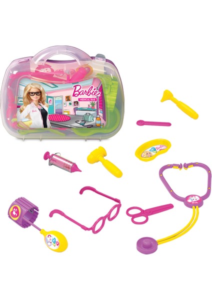 Barbie Çantalı Doktor Seti - 9 Parça