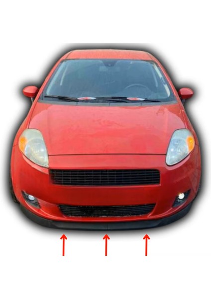 Fiat Punto 2005-2018 Uyumlu Evrensel 2 Parça Astra H Model Ön Ek Tampon Dili Lip Esnek Karlık