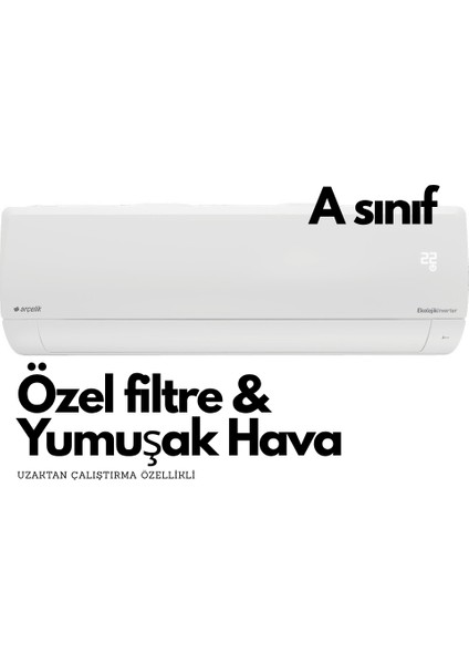 Ekolojik 12325 A 12000 Btu A++ Inverter Duvar Tipi Klima