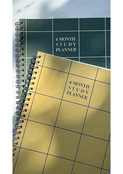 Tanıtım 4 Aylık Spiralli Tarihsiz Ders Çalışma Planlayıcısı, A5 Boyutu (Sarı) fırsatları
