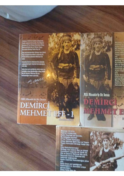 Demirci Mehmet Efe - Milli Mücadele'de Bir Destan 1-2-3 Nolu Ciltler Ibrahim Kiraz 2008 Yili 1,basim Toplamda 3 Cilt 1900 Sayfa Civarda Cok Temiz Kondisyonda fırsatları