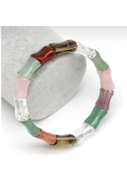 Orijinal Çakra Taşlarından Doğal Taş Roleks Bileklik 10 x 14 mm 20 cm fiyatları