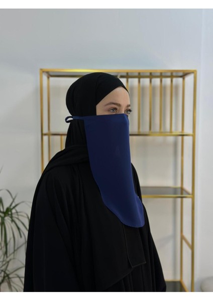 Iç Pece Baglamalı ,hijab ,nikap Indigo Mavısı