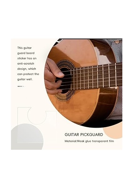 Popüler Akustik Gitar Çarpıcı Şeffaf Koruyucu Plaka Klasik Çizilmeye Karşı Çizilmez Flamingo Gitar Parçaları fiyatları