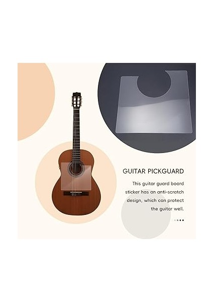 Popüler Akustik Gitar Çarpıcı Şeffaf Koruyucu Plaka Klasik Çizilmeye Karşı Çizilmez Flamingo Gitar Parçaları fırsatları