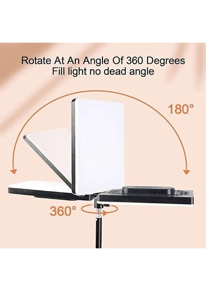 22 Inch 47CM x 31CM Beyaz LED Aydınlatma Uzaktan Kumandalı Yayıncı Işığı Youtuber Twich Yayın Işığı Ürün Göresel Fotoğraflama Tripodlu Aydınlatma (22 Inch - L-3560) modelleri