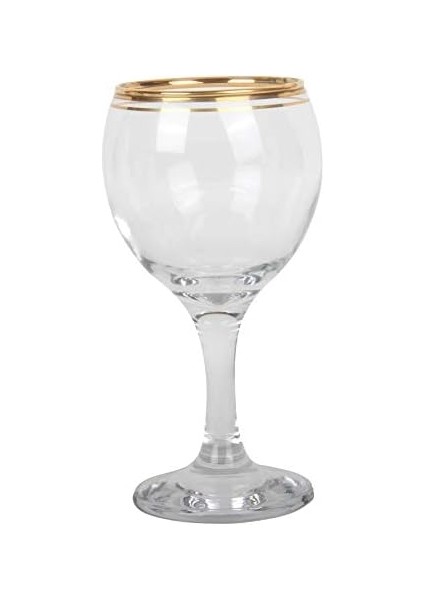 Çizgili Kırmızı 6&apos;lı Şarap Kadehi fiyatları