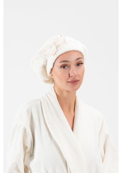 CottonVerse Saç Kurulama Bonesi – %100 Pamuk , Fiyonklu indirimleri