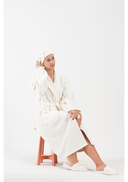 CottonVerse Saç Kurulama Bonesi – %100 Pamuk , Fiyonklu