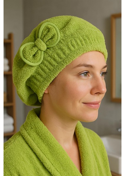 CottonVerse Saç Kurulama Bonesi – %100 Pamuk , Fiyonklu fırsatları