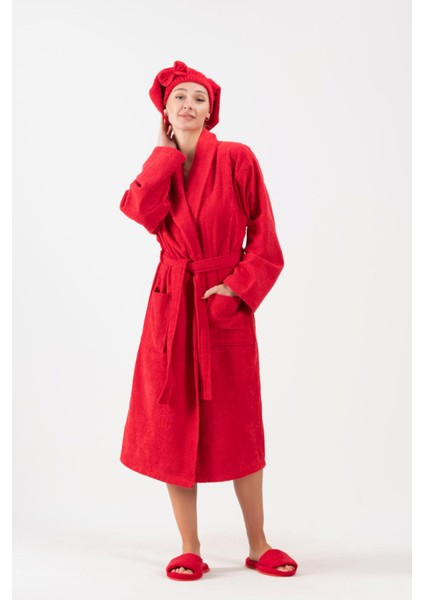 CottonVerse Saç Kurulama Bonesi – %100 Pamuk , Fiyonklu