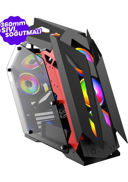 DR-360 I5 10400 32GB Ddr4 Rx 6600XT 1tb M.2 Nvme SSD Sıvı Soğutmalı Oyun Bilgisayarı