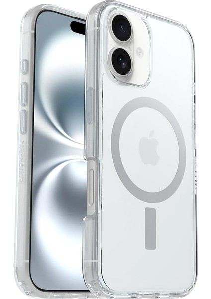 Symmetry Serisi Şeffaf Magsafe Şeffaf Kılıf iPhone 16 Uyumlu Darbeye ve Düşmeye Karşı Koruyucu Koruyucu Kılıf, Şeffaf
