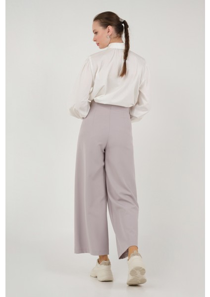 Midi Palazzo Pantolon Gri