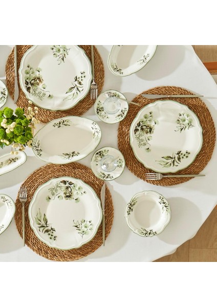 Julia 26 Parça 6 Kişilik Kahvaltı Takımı Yeşil