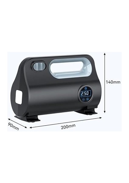 120W Dc 12V Akıllı Çip Korumalı Kablolu LED Ekran Araç Lastik Pompa Kompresör Lastik Şişirme indirimleri