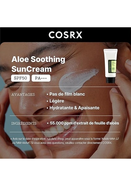 Aloe Soothing Sun Cream SPF50 Pa+++ - Yatıştırıcı Güneş Kremi 50ML fiyatları