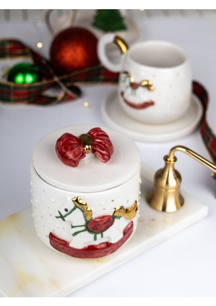 24K Altın Süslemeli Atlı Karınca Seramik Mumluk Yılbaşı Yeni Yıl Hediyesi indirimleri